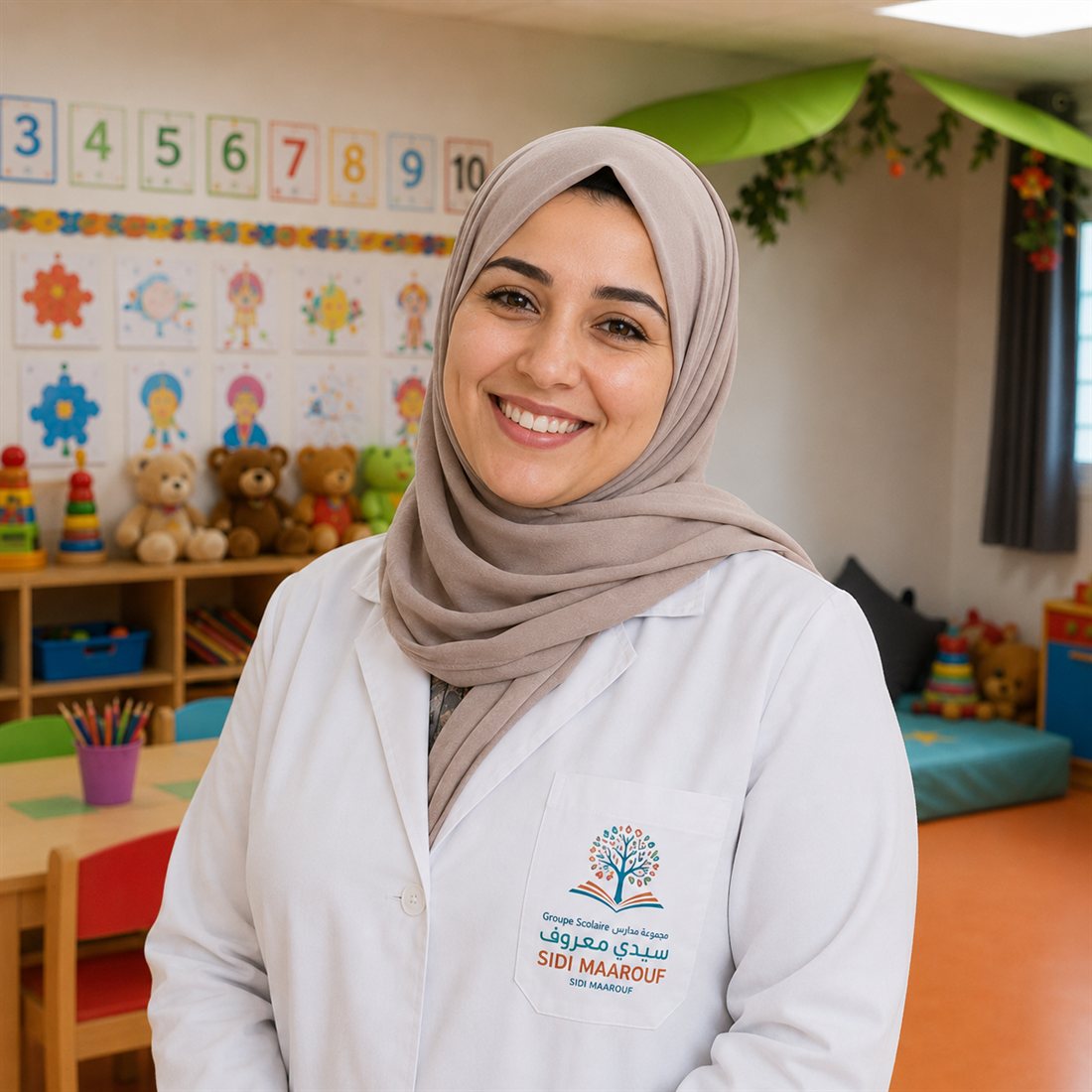 Une enseignante du Groupe Scolaire Sidi Maârouf